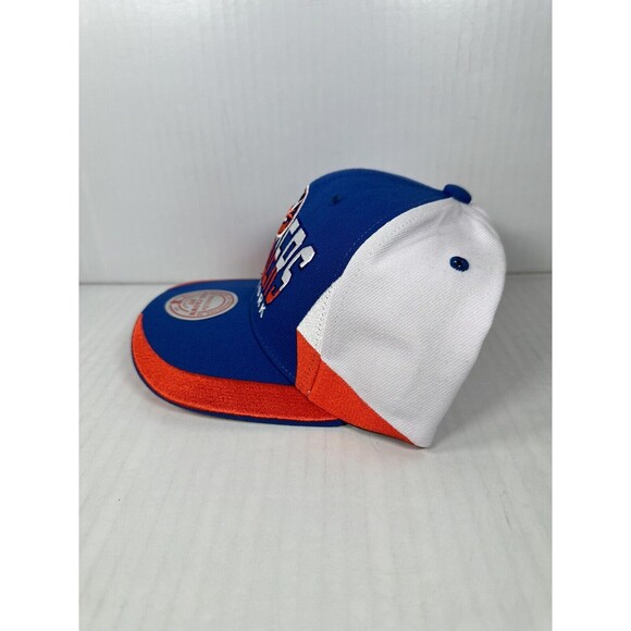 Mitchell & Ness New York Islanders Hat Retrodome Snapback Pro Crown Blue Orange - Picture 2 of 4